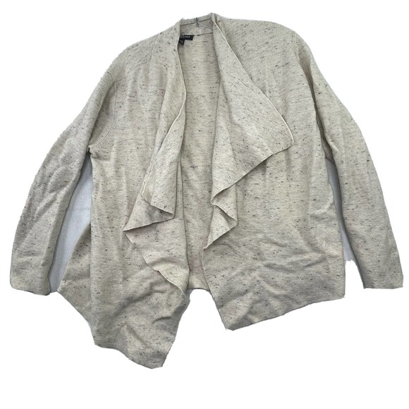 Eileen‎ Fisher Organic Cotton & Wool Womens Size Large Petite Open Front Sweater - Picture 1 of 16